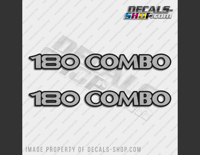 ProCraft 180 Combo Old Style Boat Silver Decal Set of 2 x 19.5"